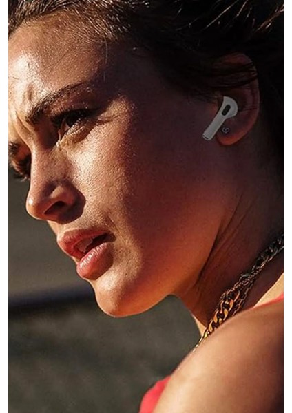 Krizantem Beyaz Kulakiçi 3.nesil Bluetooth Kulaklık Tüm Telefonlara Uyumlu Gaming Kulaklık + Kılıf