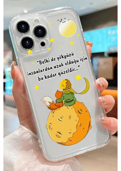 Apple Iphone Modelleri Küçük Prens Desenli Şeffaf Silikon Kılıf2