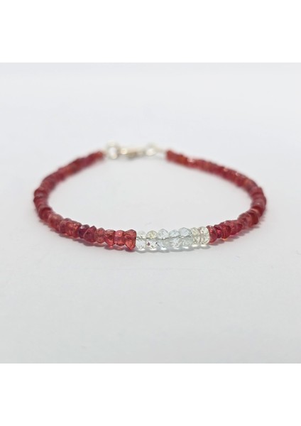 Safir -Akuamarin (1-2mm) Özel Tasarım Doğal Taş Bileklik fiyatları