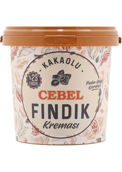 Kakaolu Fındık Kreması 900 gr (Kova) %23 Cebel Çikolata (900 gr x 2 Adet)