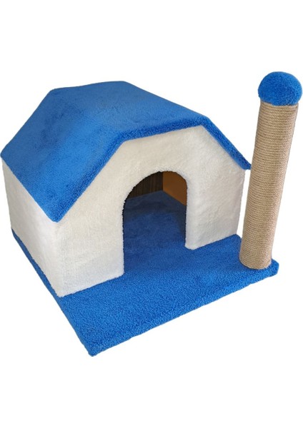 Mavi Kedi Evi Tırmalama Direği