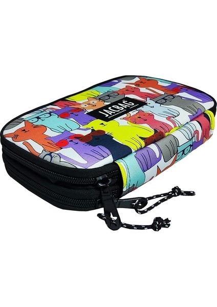 Dual Cover Jac-11 Oval- Çift Kapaklı Kalem Çantası