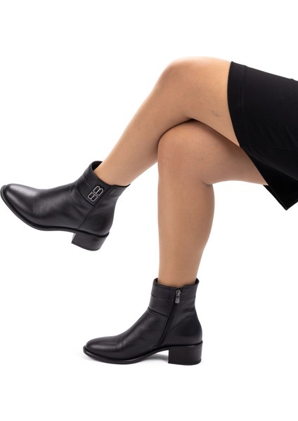 Kadın Deri Tokalı Alçak Topuklu Günlük Bot fırsatları
