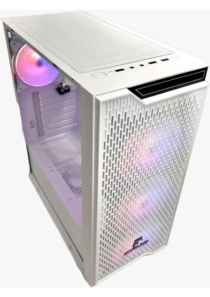 Rainy Beyaz 4X120MM Argb Halo Fan E-Atx Oyuncu Bilgisayar Kasası