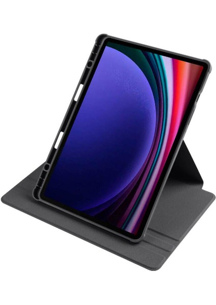 Samsung Galaxy Tab S9 Kılıf Termik Kalem Bölmeli Dönebilen Standlı Tablet Kapak Ultra Korumalı