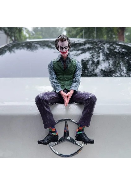 Oturan Joker Figürü Araba Aksesuarı, Heath Ledger Büst, Joker Araba Içi/dışı Aksesuar