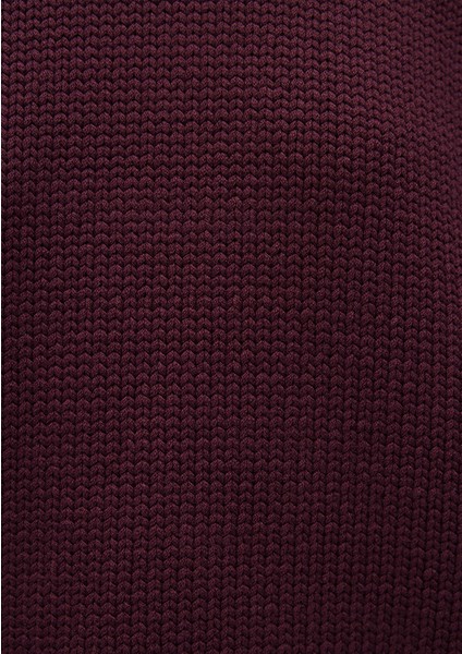 Bisiklet Yaka Bordo Kazak 1710516-70434