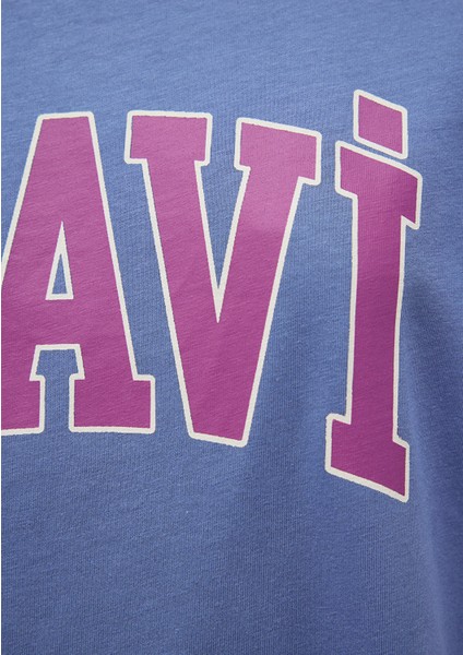 Mavi Logo Baskılı Mavi Tişört 1600843-70662