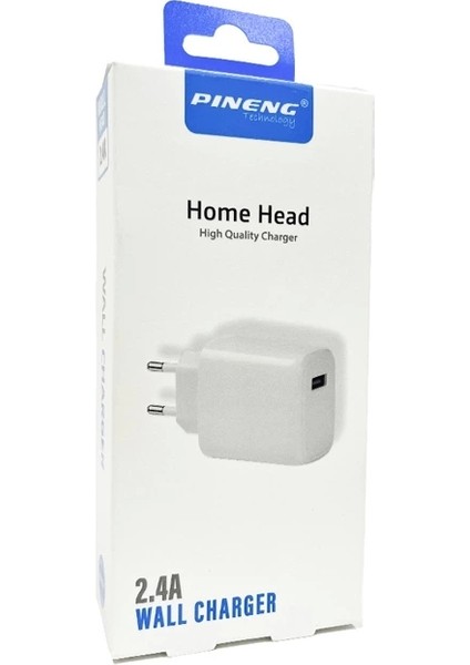 PN-007 2.4A Hızlı Şarj Aleti Beyaz