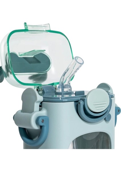Vagonlife Dıller Pipetli Matara T-4014 400ML Turkuaz