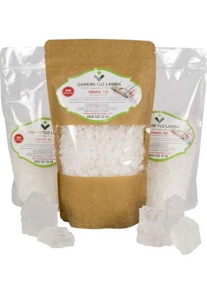 Doğal Çankırı Mineralli Kristalli Sofrada Öğütme Tuzu Granül 5 kg
