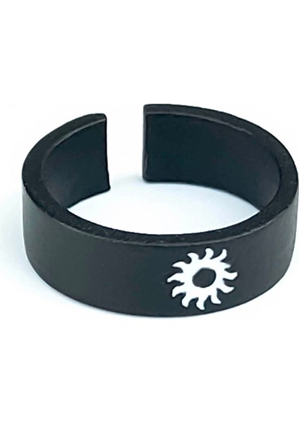 Güneş ve Ay Siyah Model Ayarlanabilir Çift Sevgili ve Arkadaşlık Yüzük Seti fırsatları