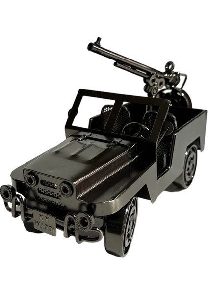 Dk-64 Masaüstü Metal Süs Nostaljik Jip