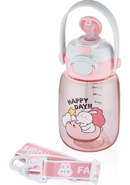 VGN2028 Askılı Pipetli Matara 600 ml