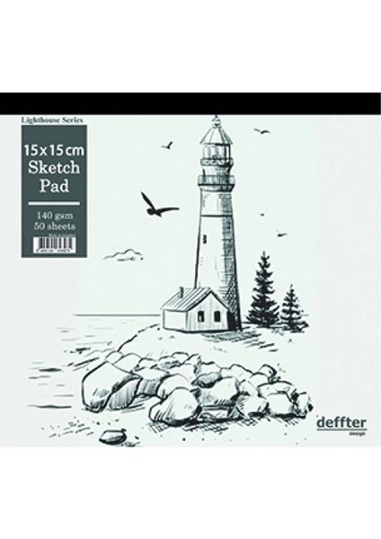 Lıght House Eskiz Defteri 15X15 cm