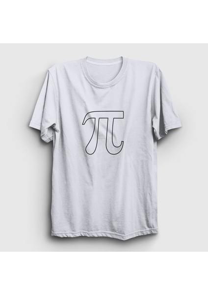 Unisex Beyaz Pi Sayısı Math Matematik T-Shirt