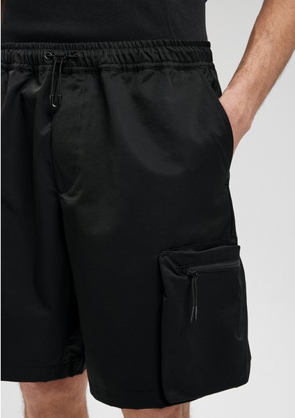 Siyah Kargo Şort 0410211-900
