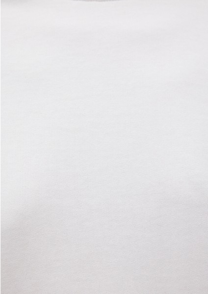 Bisiklet Yaka Beyaz Sweatshirt1S10183-80194