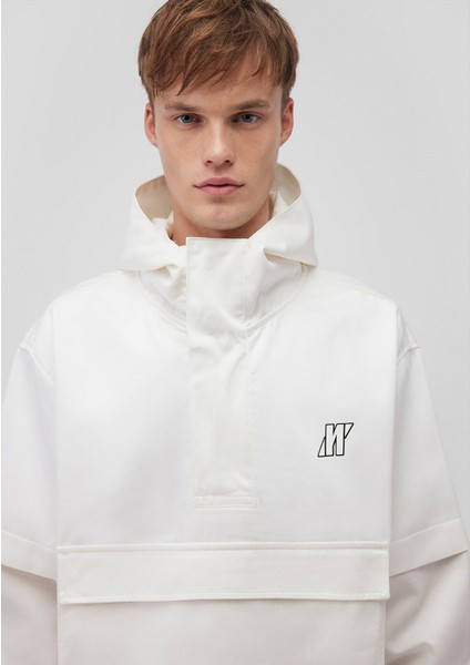 Kapüşonlu Mavi Pro Beyaz Sweatshirt 0211338-70057