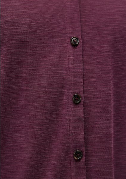 Lux Touch TENCEL TM Bordo Modal Gömlek 168081-70664