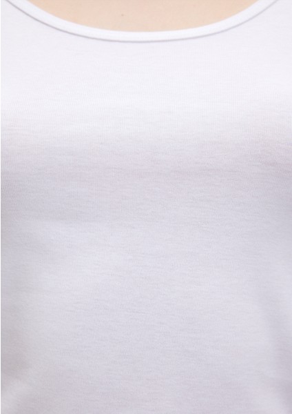 Beyaz Basic Crop Tişört 1612374-620