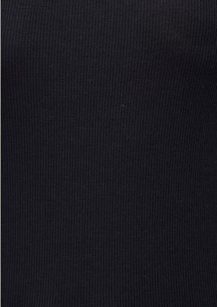 Uzun Kollu Siyah Basic Tişört 1612817-900