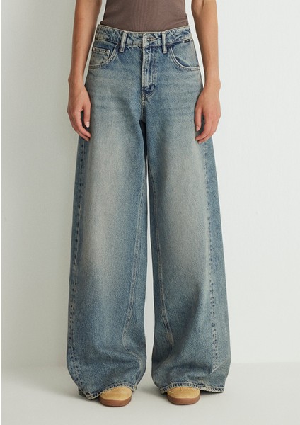 Miami Iconic Gölgeli Indigo Mavisi Jean Pantolon 1010727-88210