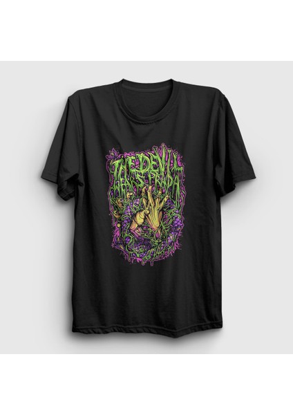 Unisex Siyah Hands The Devil Wears Prada T-Shirt
