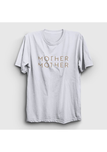 Unisex Beyaz Logo Mother Mother T-Shirt