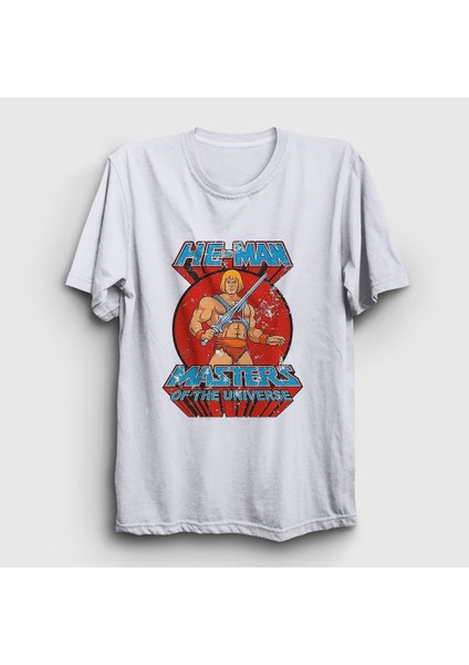 Beyaz Masters Of The Universe He Man T-Shirt