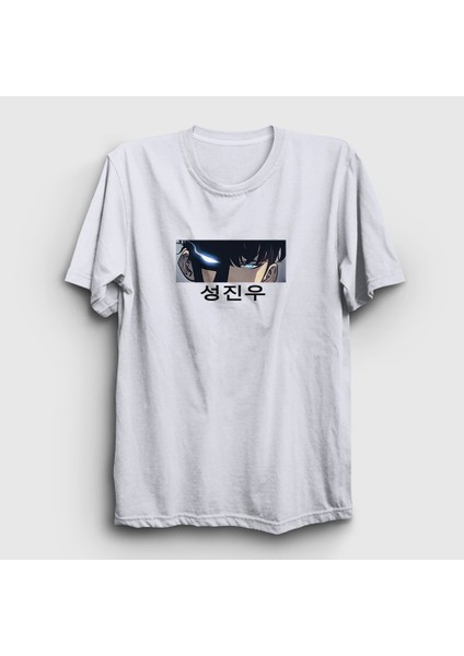 Unisex Beyaz Arise Sung Jinwoo Solo Leveling T-Shirt