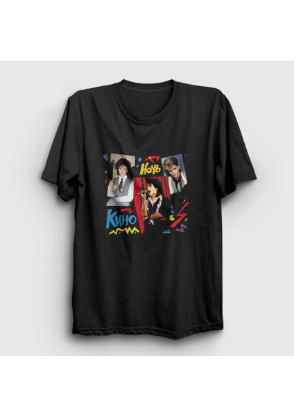 Unisex Siyah Album Kino Noch T-Shirt
