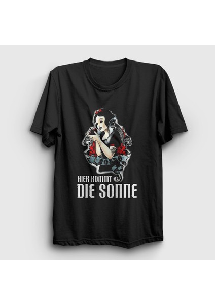 Unisex Siyah Kommt Die Sonne Rammstein T-Shirt