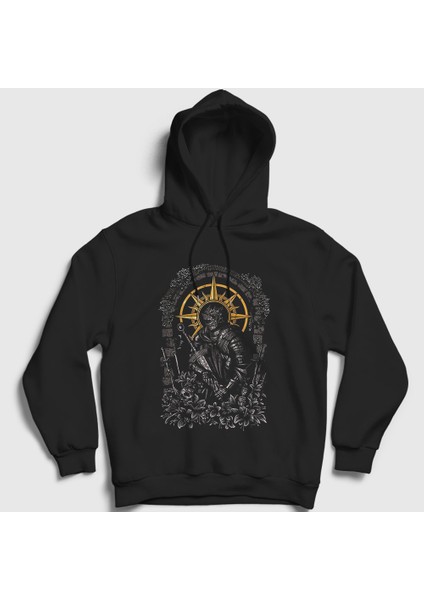 Unisex Siyah Soul Of Cinder Dark Souls Kapüşonlu Sweatshirt