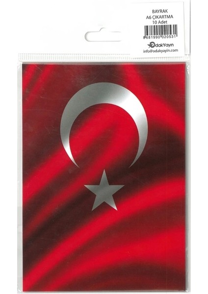 777-039 A6 Bayrak Stıcker 10'lu
