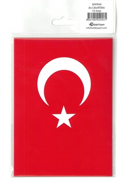 777-039 A6 Bayrak Stıcker 10'lu fiyatları