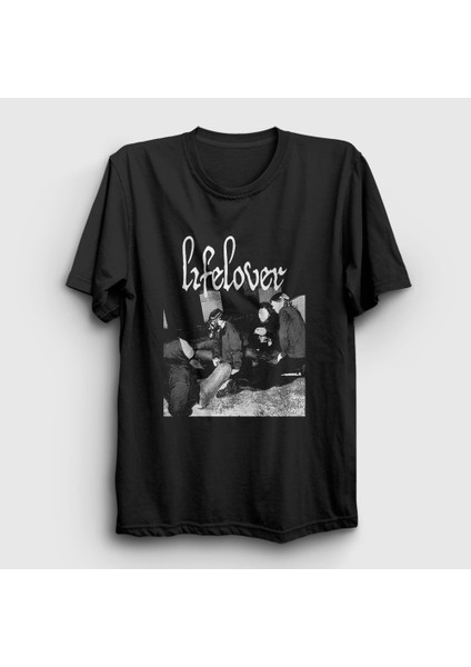 Unisex Siyah Graveyard Lifelover T-Shirt