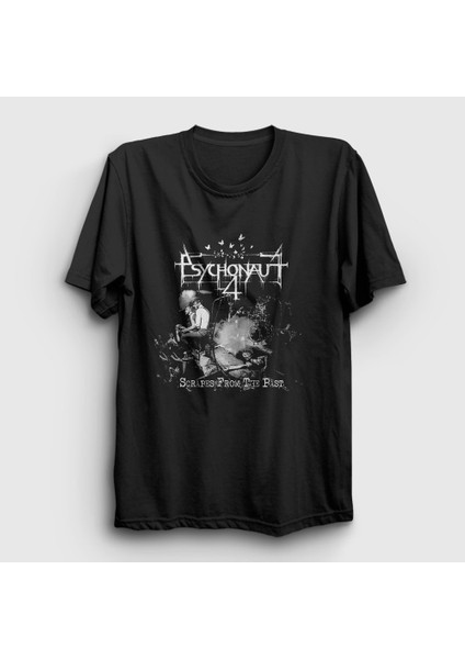 Unisex Siyah Scrapes From The Past Psychonaut 4 T-Shirt