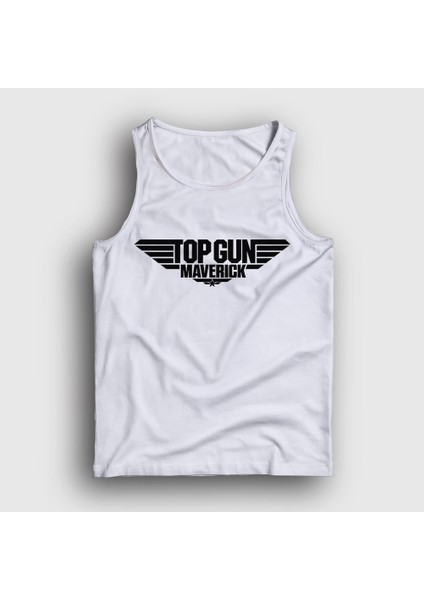 Unisex Beyaz Logo Maverick Tom Cruise Pilot Film Top Gun Atlet