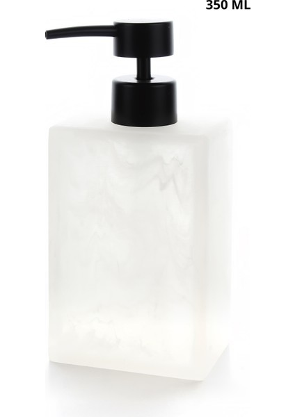 Polyresin Sıvı Sabunluk - Şık ve Dayanıklı Tasarım 350 ml 12 x 5,5 cm