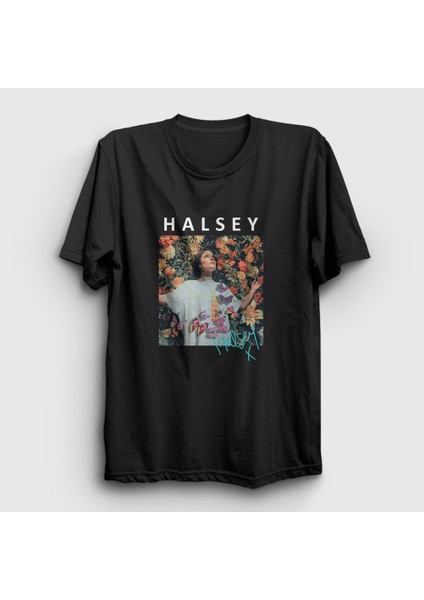Unisex Siyah Poster Love And Power Halsey T-Shirt