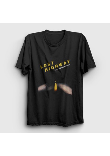 Unisex Siyah Poster David Lynch Lost Highway T-Shirt