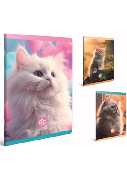 Dc Notes Tel Dikişli Karton Kapak A6 60YP. Çizgisiz Defteri - 7202