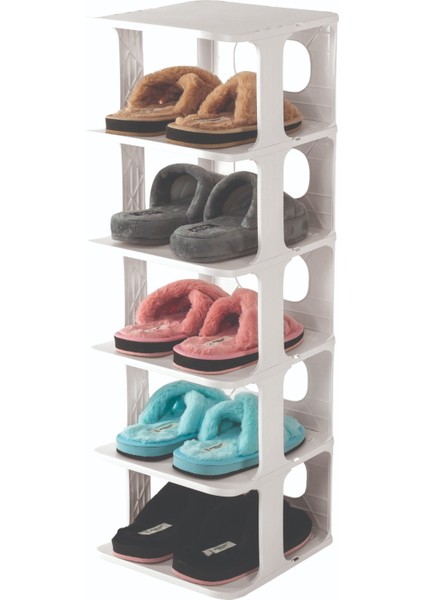Beyaz Blanche Lüks Ayakkabılık (4767) - MCT2617-7308