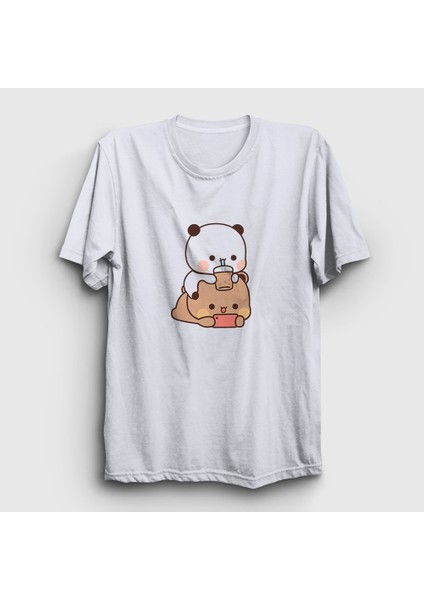 Beyaz Phone Sevgili Sevgililer Gunu Hediye Bubu Dudu T-Shirt