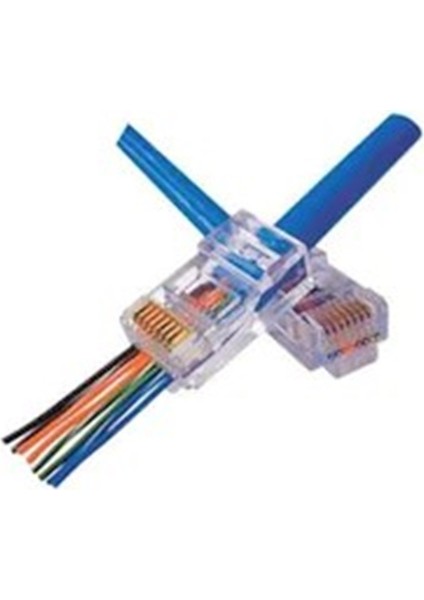 Kolay Tak CAT6 Konektörü, 3U Easy Plug CAT6 Connector 3U