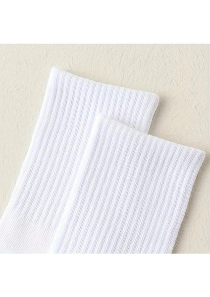 Çorap Evreni Unisex 6'lı Beyaz Düz Tenis Çorap Unisex indirimleri