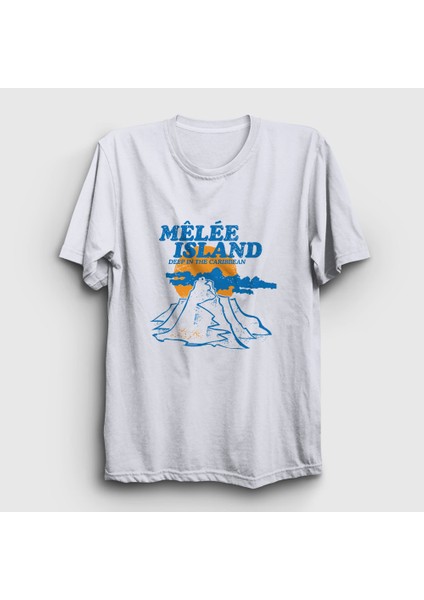 Beyaz Melee Guybrush Threepwoo Monkey Island T-Shirt