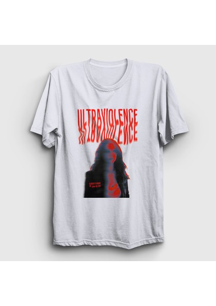 Beyaz Ultraviolence V2 Lana Del Rey T-Shirt