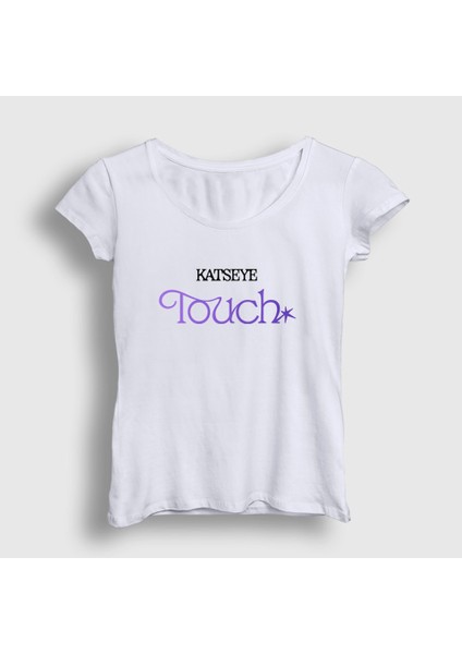 Kadın Beyaz Touch K Pop Kpop Müzik Katseye T-Shirt